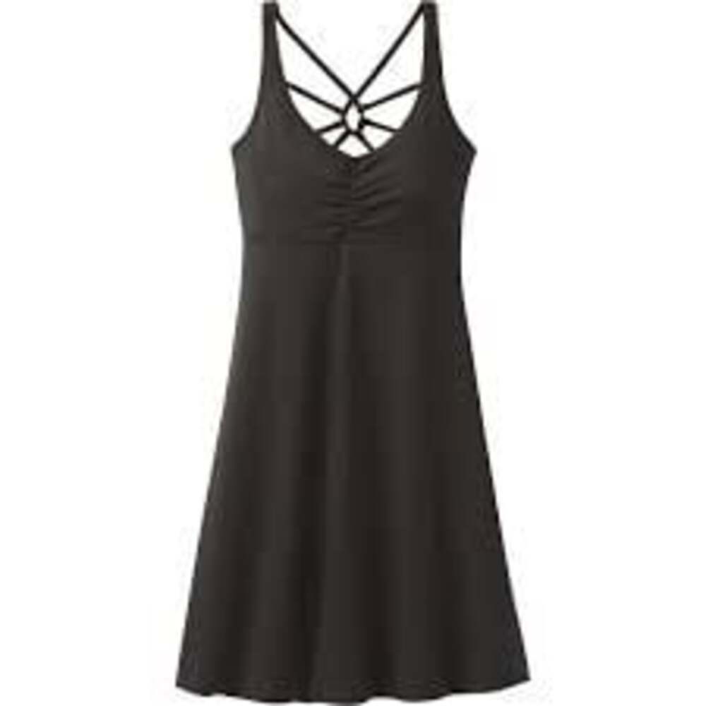 Prana Dress Women's Black Strappy Back Athletic Active Dress Small